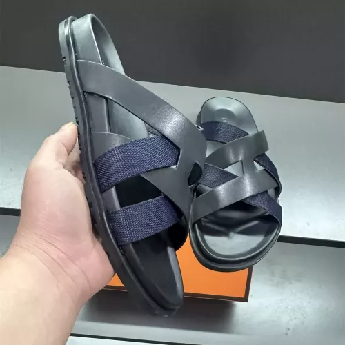 Replica Hermes Slippers For Men #1303326 $60.00 USD for Wholesale