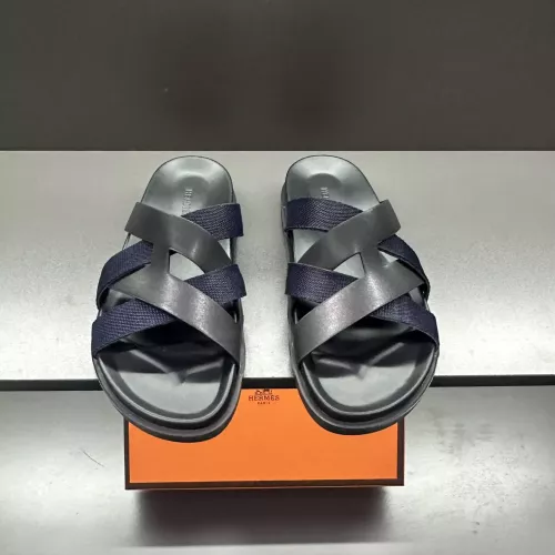 Replica Hermes Slippers For Men #1303326 $60.00 USD for Wholesale