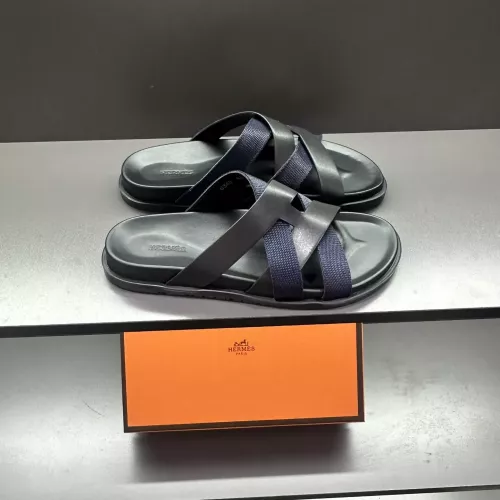 Replica Hermes Slippers For Men #1303326 $60.00 USD for Wholesale