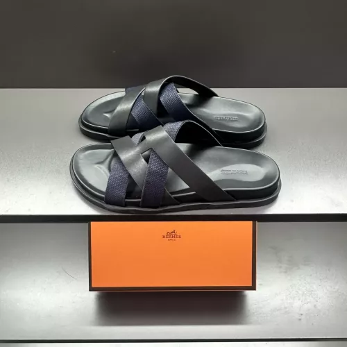 Replica Hermes Slippers For Men #1303326 $60.00 USD for Wholesale