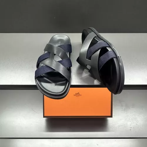 Replica Hermes Slippers For Men #1303326 $60.00 USD for Wholesale