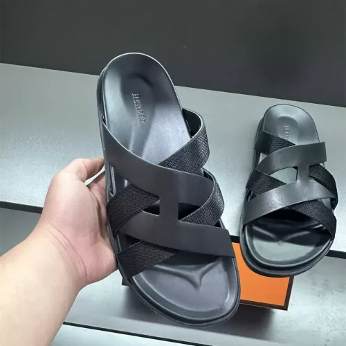 Hermes Slippers For Men #1303327 $60.00 USD, Wholesale Replica Hermes Slippers