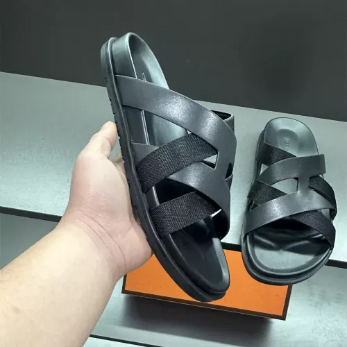 Replica Hermes Slippers For Men #1303327 $60.00 USD for Wholesale