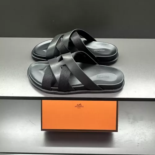 Replica Hermes Slippers For Men #1303327 $60.00 USD for Wholesale