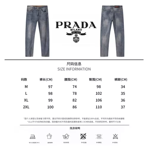 Replica Prada Jeans For Men #1303392 $48.00 USD for Wholesale