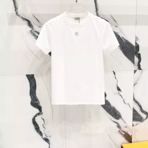 Chanel T-Shirts Short Sleeved For Women #1303425 $40.00 USD, Wholesale Replica Chanel T-Shirts