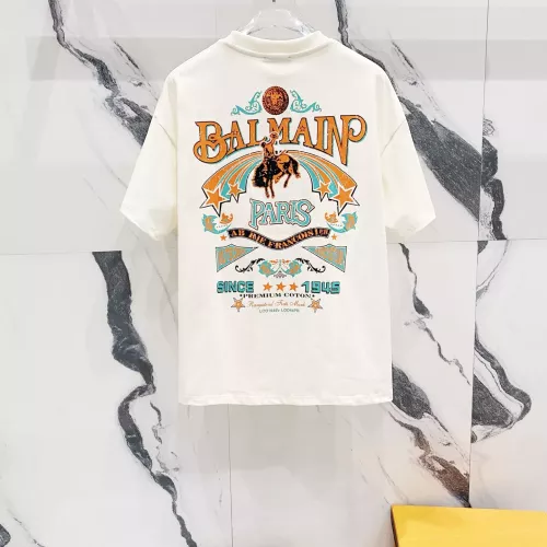 Balmain T-Shirts Short Sleeved For Unisex #1303488 $41.00 USD, Wholesale Replica Balmain T-Shirts