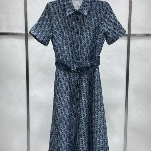 Christian Dior Dresses Short Sleeved For Women #1303801 $88.00 USD, Wholesale Replica Christian Dior Dresses