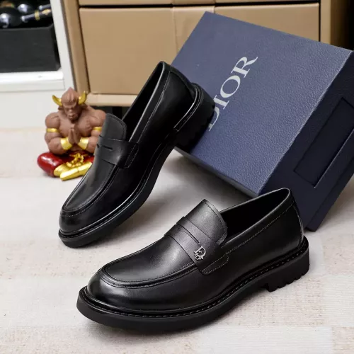 Christian Dior Leather Shoes For Men #1303874 $98.00 USD, Wholesale Replica Christian Dior Leather Shoes