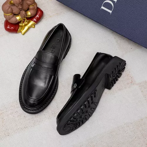 Replica Christian Dior Leather Shoes For Men #1303874 $98.00 USD for Wholesale