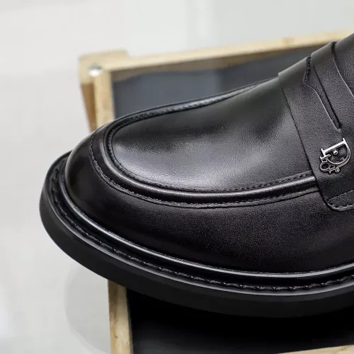 Replica Christian Dior Leather Shoes For Men #1303874 $98.00 USD for Wholesale