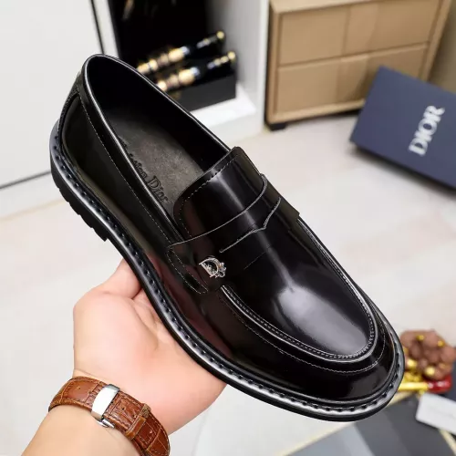 Replica Christian Dior Leather Shoes For Men #1303875 $98.00 USD for Wholesale