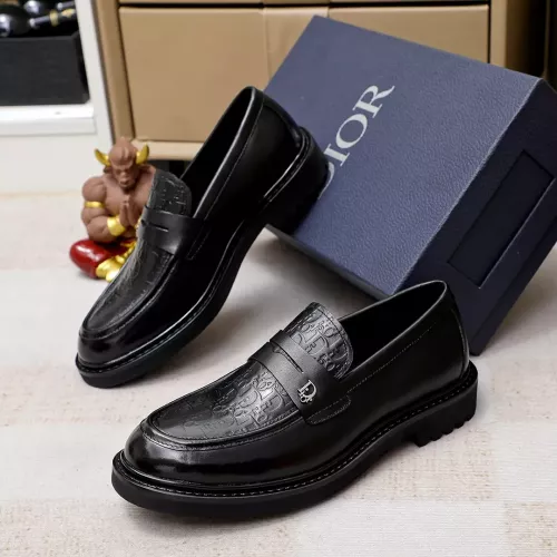 Christian Dior Leather Shoes For Men #1303876 $98.00 USD, Wholesale Replica Christian Dior Leather Shoes