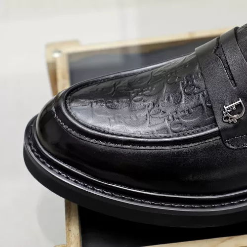 Replica Christian Dior Leather Shoes For Men #1303876 $98.00 USD for Wholesale