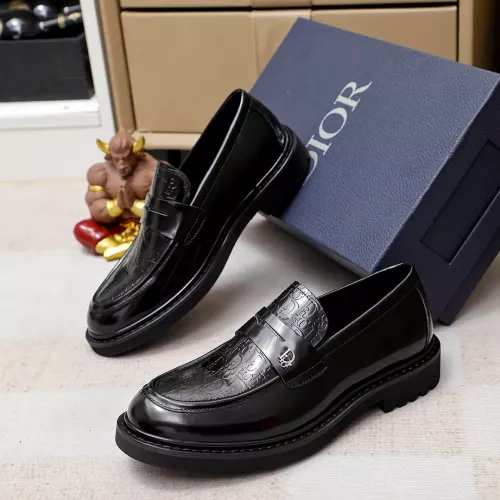 Christian Dior Leather Shoes For Men #1303877 $98.00 USD, Wholesale Replica Christian Dior Leather Shoes