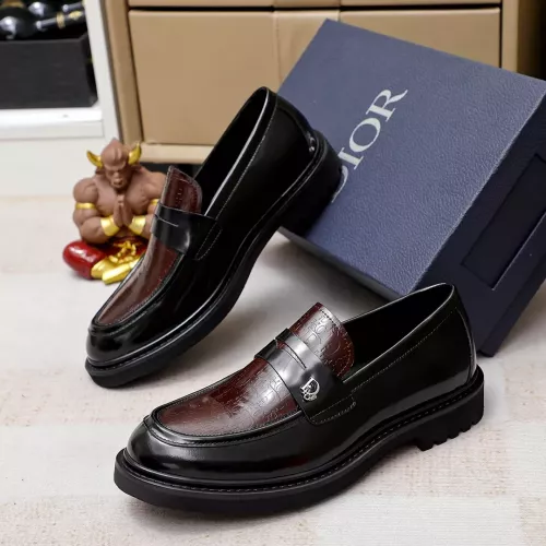 Christian Dior Leather Shoes For Men #1303878 $98.00 USD, Wholesale Replica Christian Dior Leather Shoes