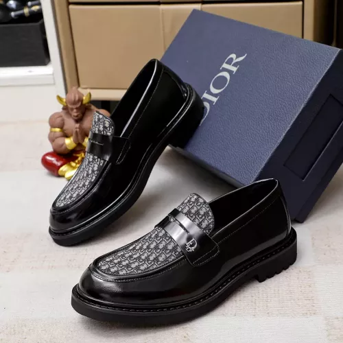 Christian Dior Leather Shoes For Men #1303880 $98.00 USD, Wholesale Replica Christian Dior Leather Shoes