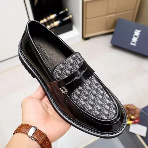 Replica Christian Dior Leather Shoes For Men #1303880 $98.00 USD for Wholesale