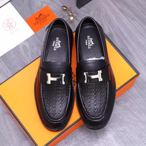 Replica Hermes Leather Shoes For Men #1303882 $92.00 USD for Wholesale