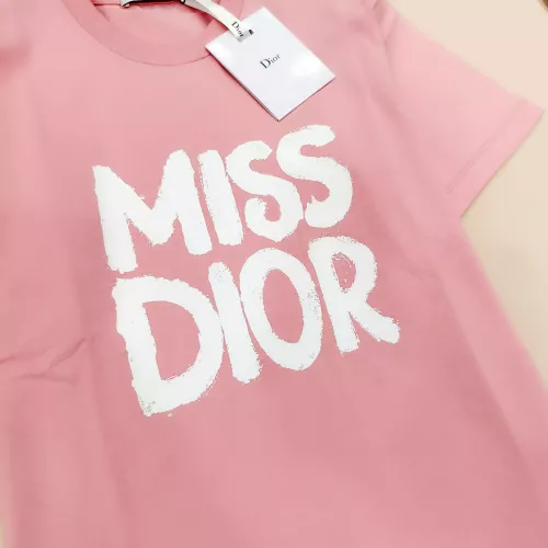 Replica Christian Dior T-Shirts Short Sleeved For Women #1303891 $48.00 USD for Wholesale