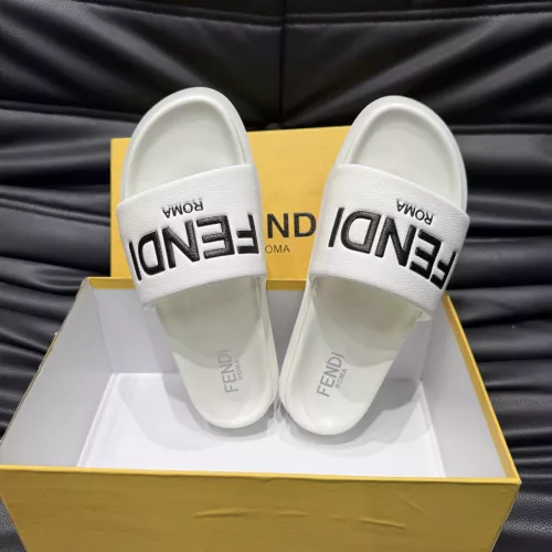 Replica Fendi Slippers For Men #1303933 $56.00 USD for Wholesale