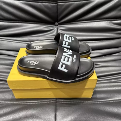 Replica Fendi Slippers For Men #1303936 $56.00 USD for Wholesale