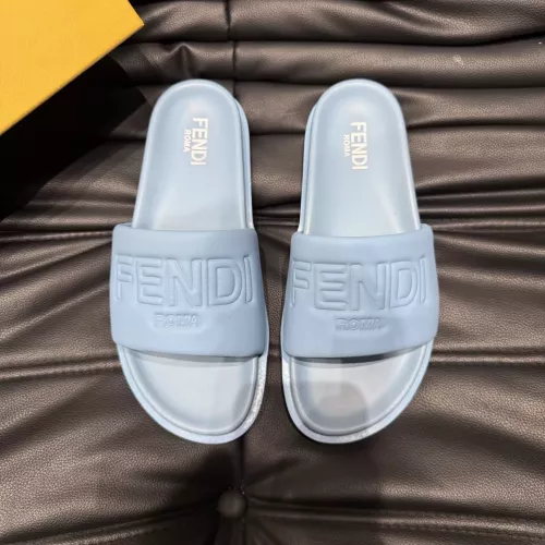 Replica Fendi Slippers For Men #1303943 $56.00 USD for Wholesale