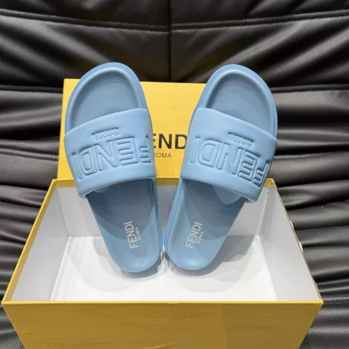 Replica Fendi Slippers For Men #1303943 $56.00 USD for Wholesale