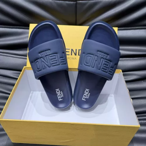 Replica Fendi Slippers For Men #1303945 $56.00 USD for Wholesale