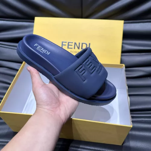 Replica Fendi Slippers For Men #1303945 $56.00 USD for Wholesale