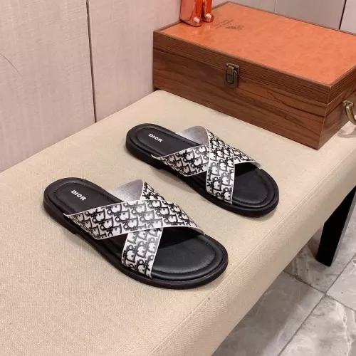 Replica Christian Dior Slippers For Men #1303947 $45.00 USD for Wholesale