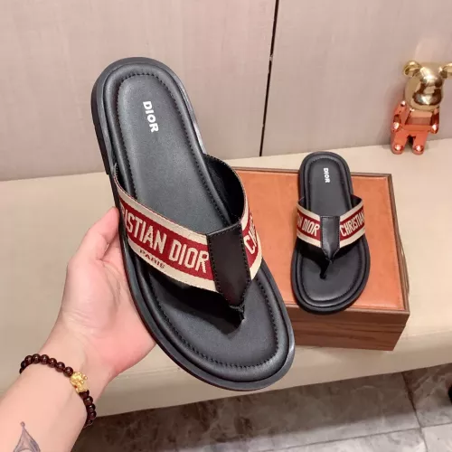 Replica Christian Dior Slippers For Men #1303950 $45.00 USD for Wholesale