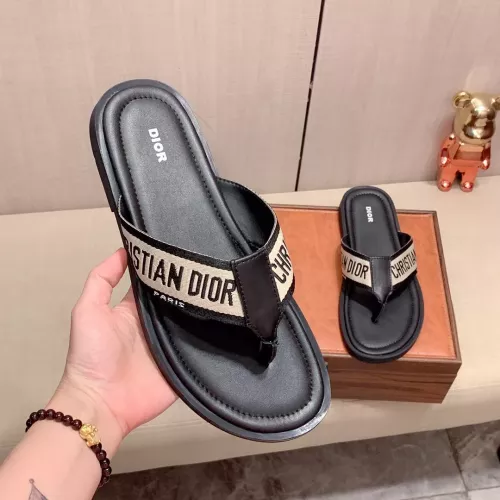 Replica Christian Dior Slippers For Men #1303952 $45.00 USD for Wholesale