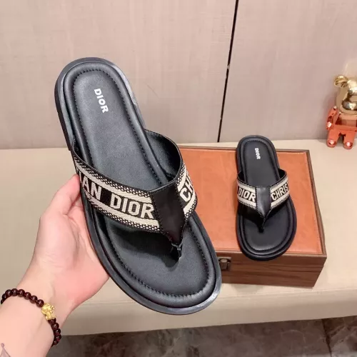 Replica Christian Dior Slippers For Men #1303953 $45.00 USD for Wholesale