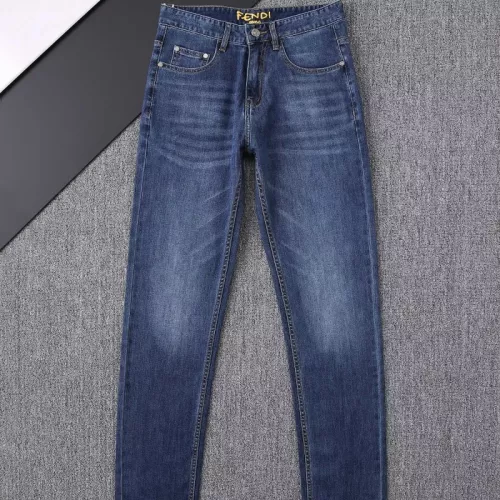 Replica Fendi Jeans For Men #1304149 $52.00 USD for Wholesale