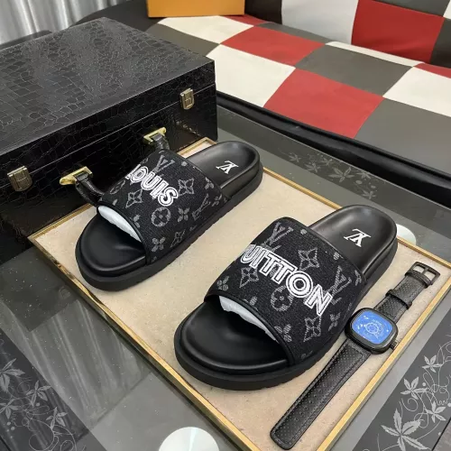 Louis Vuitton Slippers For Men #1304553 $56.00 USD, Wholesale Replica Louis Vuitton Slippers