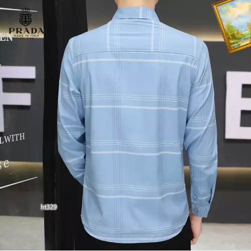 Replica Prada Shirts Long Sleeved For Men #1306236 $40.00 USD for Wholesale