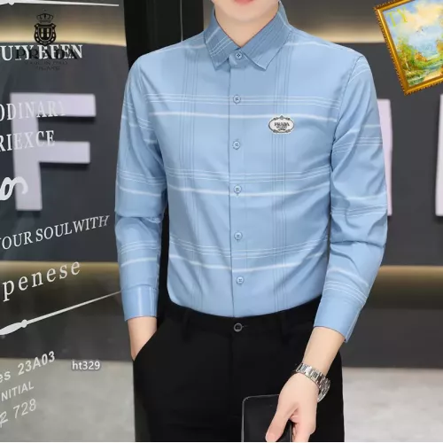 Replica Prada Shirts Long Sleeved For Men #1306236 $40.00 USD for Wholesale