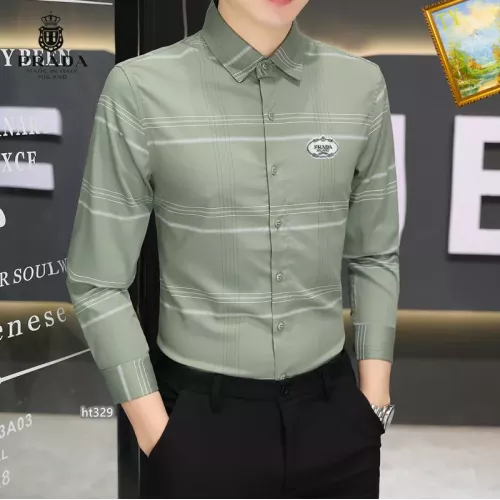 Replica Prada Shirts Long Sleeved For Men #1306237 $40.00 USD for Wholesale