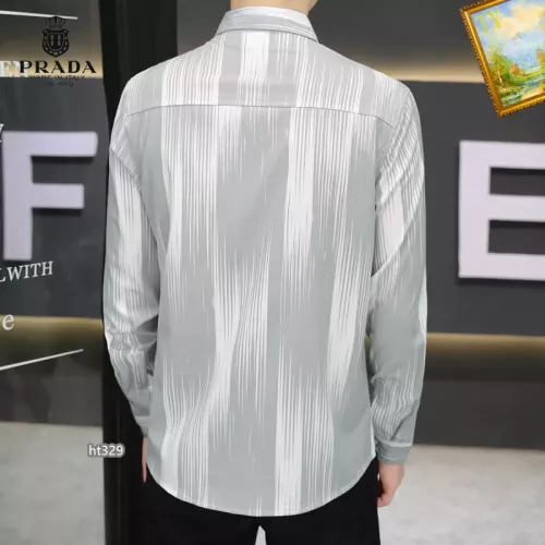 Replica Prada Shirts Long Sleeved For Men #1306243 $40.00 USD for Wholesale