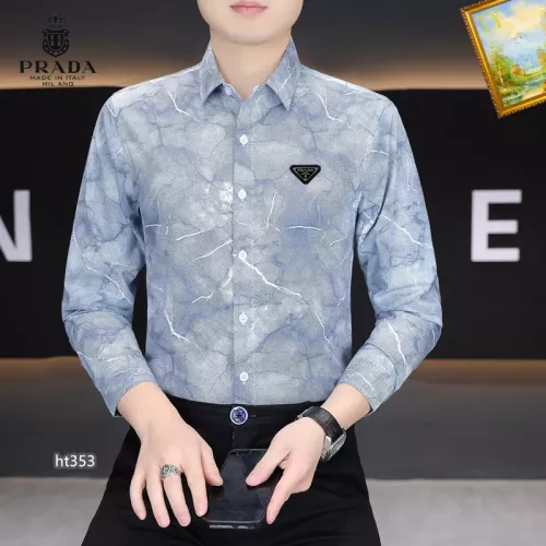 Prada Shirts Long Sleeved For Men #1306260 $40.00 USD, Wholesale Replica Prada Shirts