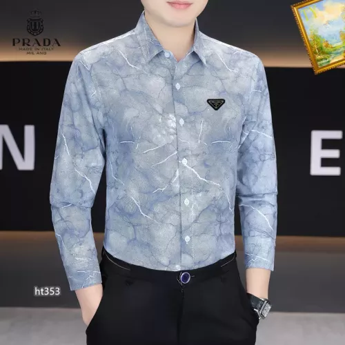 Replica Prada Shirts Long Sleeved For Men #1306260 $40.00 USD for Wholesale