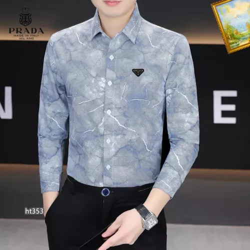 Replica Prada Shirts Long Sleeved For Men #1306260 $40.00 USD for Wholesale