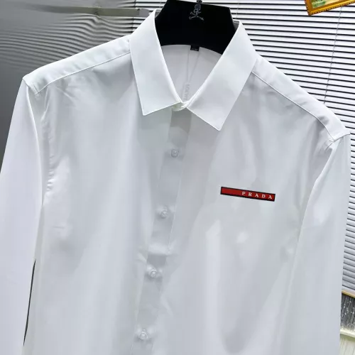 Replica Prada Shirts Long Sleeved For Men #1306277 $40.00 USD for Wholesale
