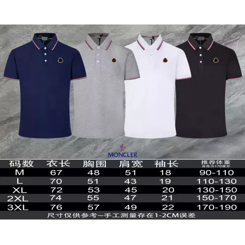Replica Moncler T-Shirts Short Sleeved For Men #1306927 $45.00 USD for Wholesale