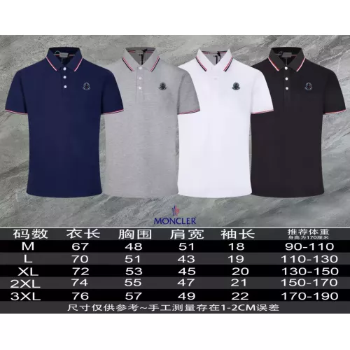 Replica Moncler T-Shirts Short Sleeved For Men #1306937 $45.00 USD for Wholesale
