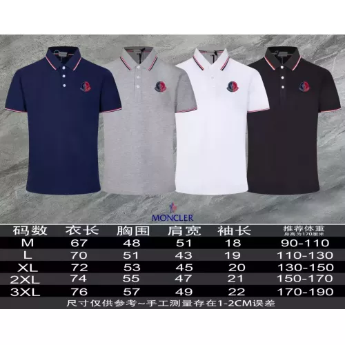 Replica Moncler T-Shirts Short Sleeved For Men #1306949 $45.00 USD for Wholesale