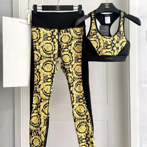 Versace Yoga Tracksuits Sleeveless For Women #1310119 $42.00 USD, Wholesale Replica Versace Tracksuits