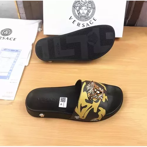 Replica Versace Slippers For Men #1311170 $45.00 USD for Wholesale