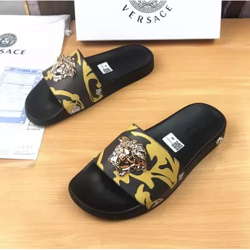 Replica Versace Slippers For Men #1311170 $45.00 USD for Wholesale